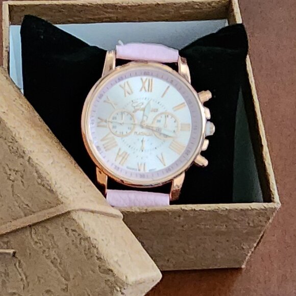 Accessories - Pink and Rose Gold Watch